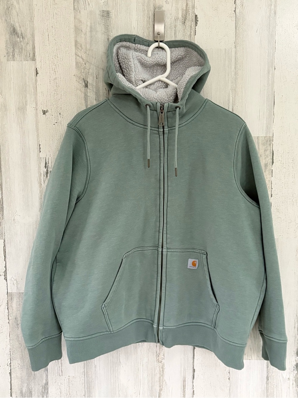 Carhartt Women’s Size XL 16-18 Clarksburg Sherpa Lined Hooded Jacket Full Zip
